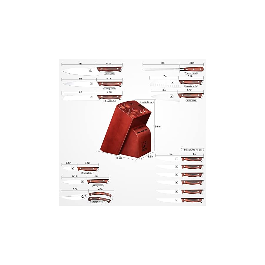 Japanese-Knife-Set-imarku-16-Piece-Professional-Kitchen-Knife-Set-with-Block-Chef-Knife-Set-with-Knife-Rod-German-High-Carbon-Steel-Kitchen-Knives-Set imarku Knife Set, 16-Piece Japanese Kitchen Knife Set, Ultra Sharp Chef Knife Set for Kitchen, High Carbon Stainless Steel Knife Block Set with Sharpener