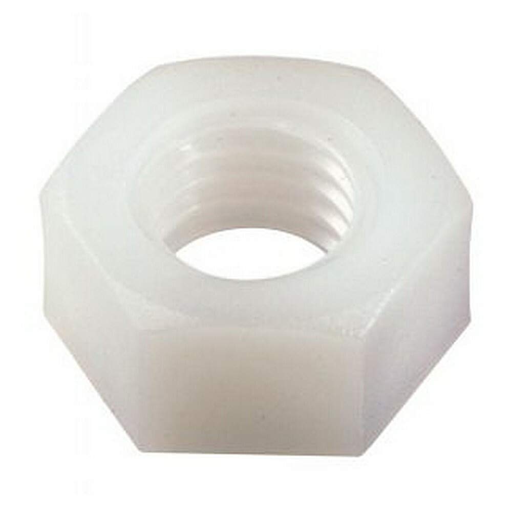 Tuercas hexagonales (100 unidades, 12 nailon, 6,6 DIN934)