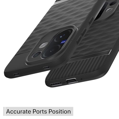 Image of Outlouders Back Cover for Vivo V60 5G / Vivo T4 Pro 5G | Full Camera Protection | TPU Soft Flexible Shockproof Bumper Case (Black)