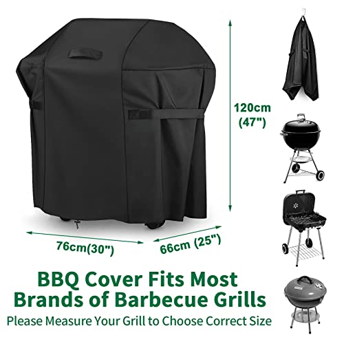 Grill Cover 420D Heavy Duty Waterproof BBQ Cover Fits er CharBroil