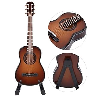 Guitare décor, 10cm Brown Miniature Affichage guitare modèle en bois musical ornements Mini guitare modèle Craft Home… - Les Beatles, Paul McCartney, John Lennon, RIngo Starr, George Harrison Guitare décor, 10cm Brown Miniature Affichage guitare modèle en bois musical ornements Mini guitare modèle Craft Home… – Image 7