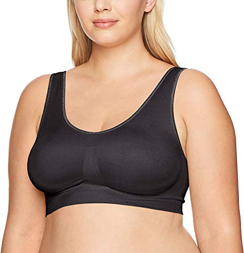 Bali Women's Bali One Smooth U Bralette Underwear, -black, X LARGE