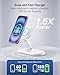 3 in 1 Wireless Charging Station for Apple,Foldable Magnetic Wireless Charger Stand,15W Fast for MagSafe Charger for iPhone 17/16/15/14/13,for Apple Watch,for AirPods