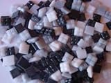 Glasmosaik Mosaiksteine 10x10x4mm Oberseite glatt, Unterseite geriffelt zum besseren Halt beim Verkleben, frostbeständig - farbbeständig - abriebfest,