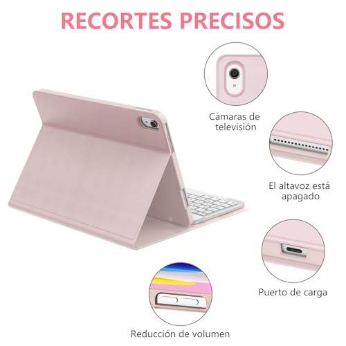 Teclado para iPad 10ª generación para escribir sin cables con letra Ñ 6