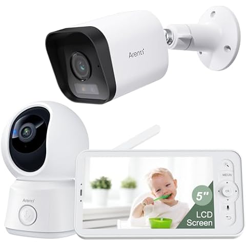 ARENTI P2Q Indoor Security Camera & O3 4MP Outdoor Camera Cover