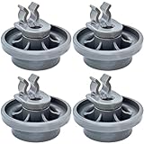 4581DD3003B Dishwasher Lower Rack Wheels 4581DD3003C for LG Dishwasher Lower Dishrack Roller Assembly Replacement Parts 4581DD9002B, PS3523051, PS12075858 (4Pcs)