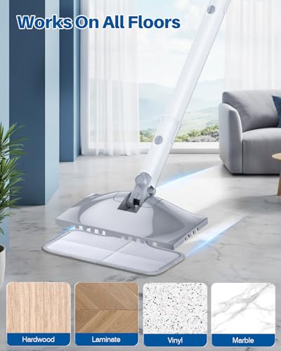 Image of LABIGO Steam Mop Replacement Pads - 6 Pack Machine Washable Microfiber Cloths, Reusable Carpet Cleaning Pads