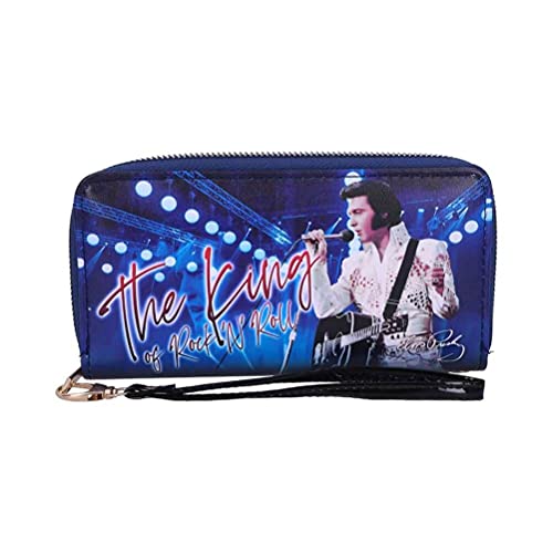 Nemesis Now Elvis The King of Rock and Roll Blue Womens Purse, 19cm