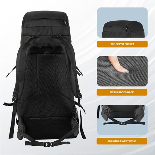 MOUNTILE ENDURO 55L Black Travel Backpack - Image 4