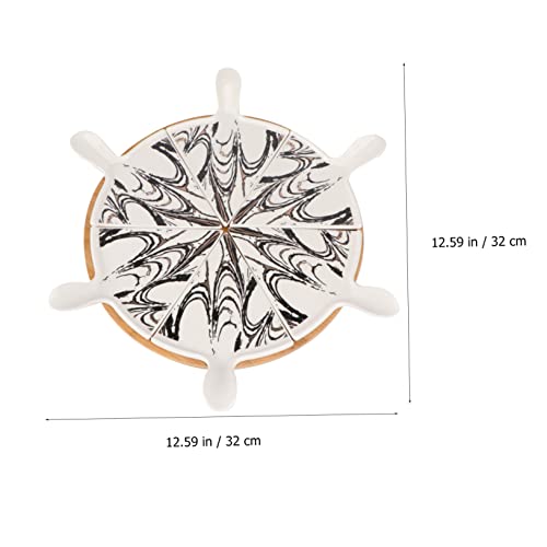 Set-Ceramic-Pizza-Pan-Dessert-Trays-Pizza-Vegetable-Container-Relish-Tray-Pizza-Dish-Pizza-Cutting-Board-Dessert-Tray-Set-Ceramic-Pizza-Tray-Cake-Tray-Black-Wooden-Nordic-Organizer