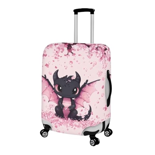 Dragon Luggage Covers for Suitcase Cherry Blossom Travel Suitcase Cover Anti-Scratch Baggage Case Protector Travel Essential with Invisible Zip Universal Fit 18-32'' Pink Luggage2