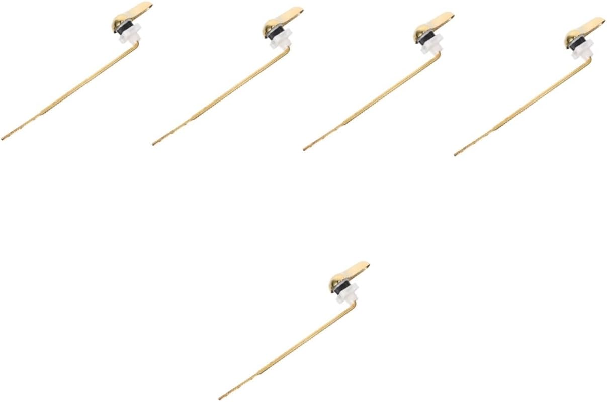 Homoyoyo 5pcs Replacement Toilet Flush Lever Handle and Design for Use Fit for Toilets Elegant Finish