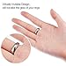 Chuangdi 8 Sheet/ 152 Pcs Ring Size Adjuster for Loose Ring Invisible Band Sizer Spacer with Polishing Cloth for Women Men, 1mm, 1.5mm Thick(Black, Light Gray, White, Nude)