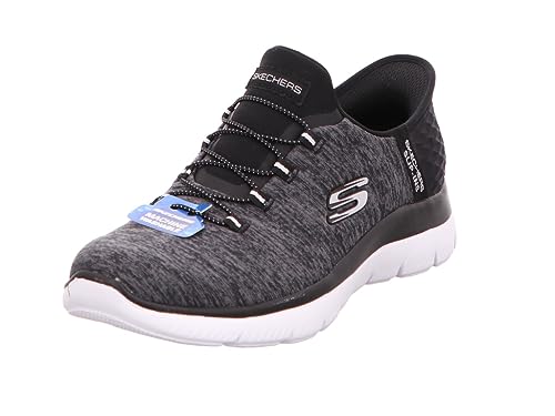 Skechers Women's Trainers, Sports Shoes, Noir/Blanc, 41 EU