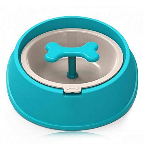 Pets Empire Dog Slow Feeder Bowl with Bone Shape Rotating Hinder Anti-Choke Pets Bowl Dogs Water Food Feeding Bowl (Blue) Size -650 ml (B07GXK3CV5) Amazon Price History, Amazon Price Tracker