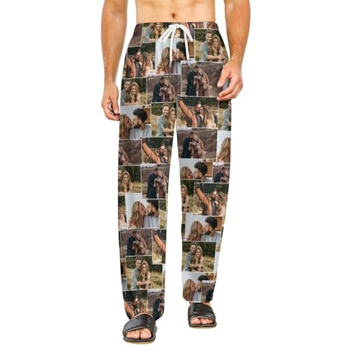 Custom Pajama Pants For Men Women, Personalized Pajamas Custom Pj Pants Gifts for Couples