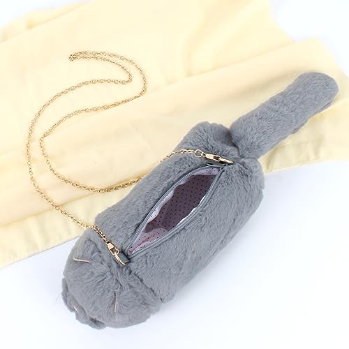 Image of Minache Women Mini Cat Plush Crossbody Bag Shoulder Bag Stationery Pouch Ladies Cosmetic Bag