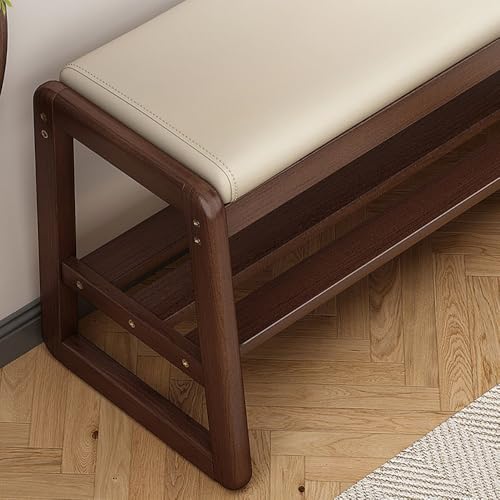 Banc chaussure avec coussin confortable et coffre