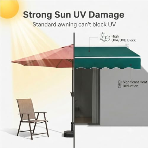 Tela de reemplazo protección UV lona de repuesto para toldo de jardín gastada por el sol 7