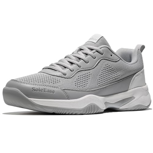 SoleEase Men's Tennis Shoes, Lightweight Breathable Non-Slip...