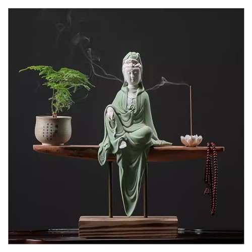 Brûleur d'encens Guanyin TUSUOD en céramique pour salon - 2