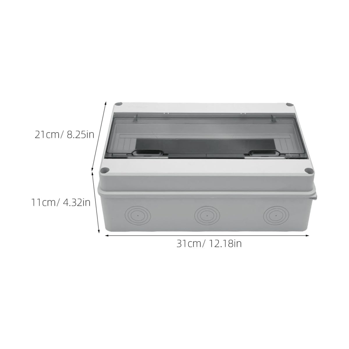 DOITOOL Scatola Elettrica Piccola in Plastica Resistente Ip65 15 Circuiti, Scatola di Distribuzione Interruttori Esterna per Uso Industriale e Domestico