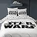 Star Wars Troup Parure de Lit 220x240 cm | 100% Coton | Oeko-TEX | Housse de Couette 1 ou 2 Personnes 220x240 cm + 2 Taies d'oreiller 63x63 cm Imprimées Réversibles | Blanc