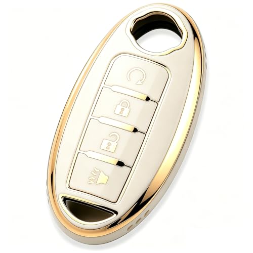 Image of Key Fob Cover Fit for Nissan Altima Rogue Sentra Pathfinder Frontier Maxima Titan Armada Versa Smart Key