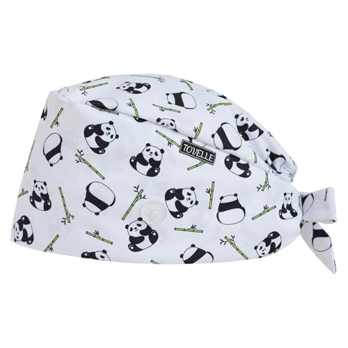 Image of Scrub Caps for Men and Women with Buttons, Classic Surgical Caps | Double-Sided Printed, Adjustable,Long Hours, Sweatbands, Fabric Help Reduce Static Buildup