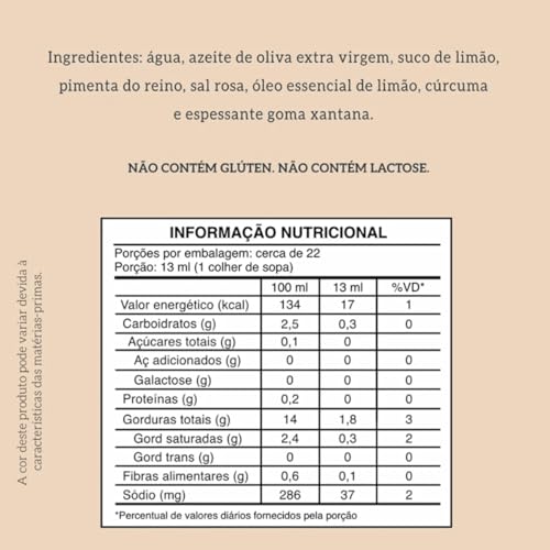 Molho Salada Lemon Pepper Limão e Especiarias 280ml, Guppy