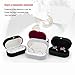 YIJOY Jewelry Box Ring Display Ewellery Organiser Storage Jewelry Gift Box Wedding Proposal Classic Packaging Exquisite Suitable Case Holder for Womens Anniversary Birthday Light Grey 2.95*1.57*1.37in
