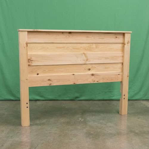 Farmhouse Wood Headboard, Full Size – Unfinished, Rustic & Modern