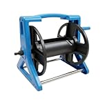 FROOBY Garden Hose Pipe Reel Cart Multipurpose Hose,Portable Free Standing 2 fittings Hose Reel Cart, 60m Storage Capacity Wall Mounted or Portable Design Angled Hose Connecter Hose reels without Hose