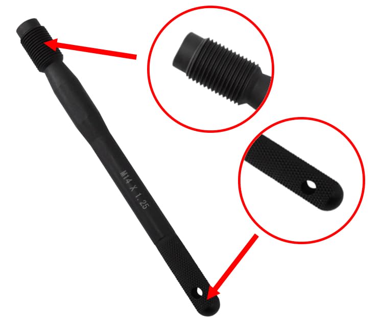 Image of 1 Pcs M14x1.25 Steel Wheel Alignment Pin, Wheel Hanger Rim Stud Bolt Nut, Guide Studs, Tire Change Guide Tool for Cars with Lug Bolts