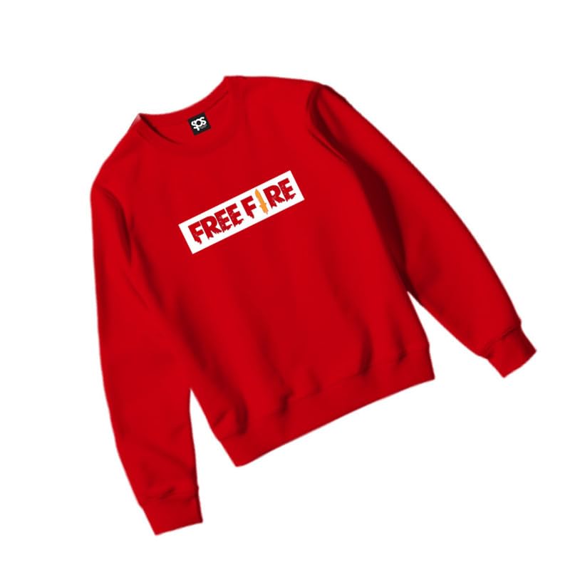 Image of Printed Full Sleeve Round Neck Sweatshirt for Boys & Girls
