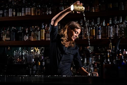 Coctelera Boston Gold Speakeasy de 800 ml para evitar goteos al agitar 6