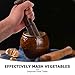 TOYANDONA Wooden Fermentation Tamper Pounder Tool for Pickles and Fermented Foods Sturdy Design and Enhanced Fermentation, for Culinary Adventures and Family Kitchen Use