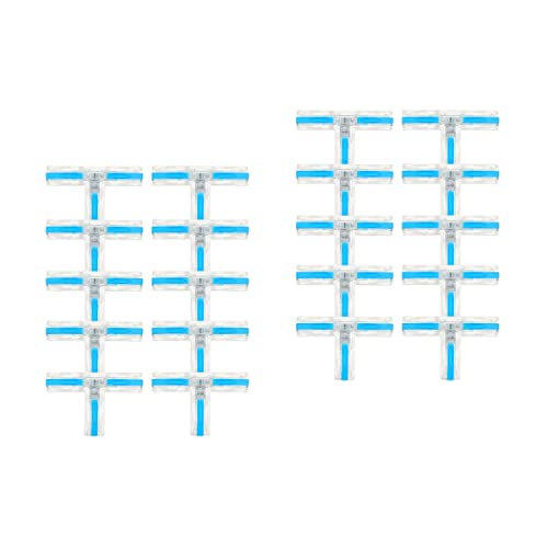 Scicalife 20pcs Butt Splice T- Type Butt Connector Crimp Connectors Insulated Electrical Waterproof Wire Terminal Connectors