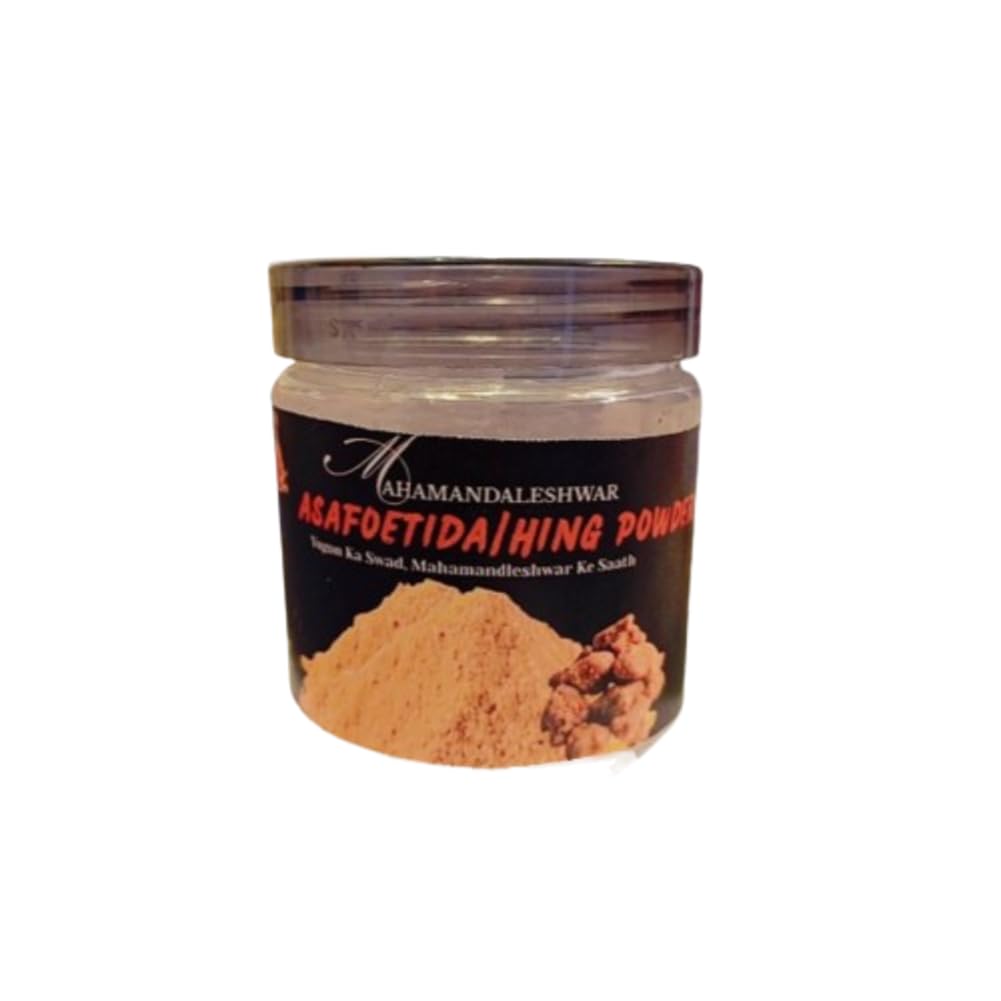 Mahamandaleshwar Asafoetida Hing Powder 2 x 200g | Pure Authentic Indian Spice | Strong Aroma & Taste | Handpicked by Village Women | Twin Pack for Cooking