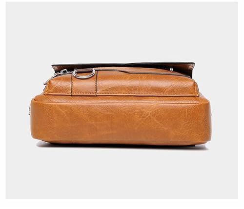 شنطة كروس من الجلد للرجال حقيبة كروس رجالي بتصميم عردي شنطه كتف رجالي من جلد PU (Havan, 27 * 20cm)