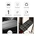 allgobee Armrest Cushion Cover Grey Hunting Plaid Tartan Universal Center Console Protector for Cars and Trucks