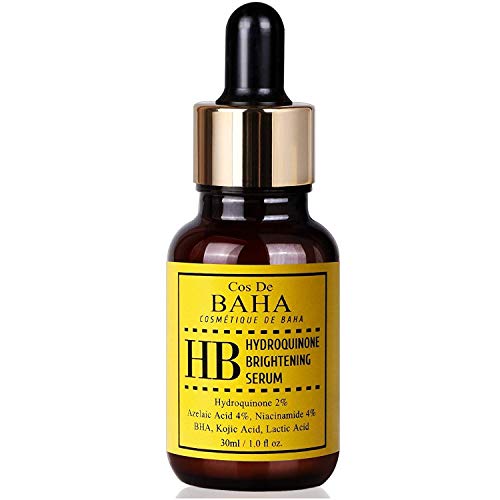2% Hydroquinone Serum 1oz with Niacinamide + Azelaic acid - Receptivity Dark Spot Corrector Remover + Melasma Treatment Fade Gel + hyperpigmentation, Acid - Salicylic, Lactic, Kojic, 1oz (30ml)