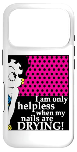 Betty Boop I Am Only Helpless When My Nails Are Do Is Is My Nails Are Are Do �X�}�z�P�[�X iPhone 17 Pro �p