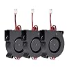Vordas 3 stuks DC 12 V ventilator voor 3D-printer 50 x 50 x 15 mm, accessoires voor 3D-printer, koellichaam op hot end…