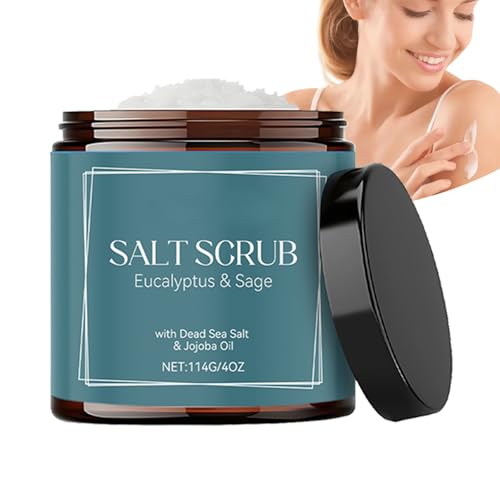 Exfoliante corporal de sal marina muerta: exfoliante suave para mujeres y hombres, kit hidratante para manos y cuerpo, cuidado de la piel suave y revitalizante (1 unidad)