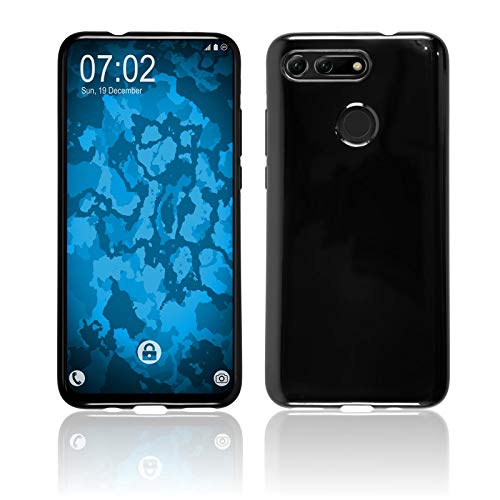 PhoneNatic Hülle kompatibel mit Huawei Honor View 20 - schwarz Silikon Hülle Cover