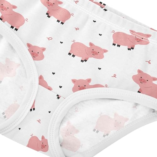 Girls Underwear Soft Cotton Cute Pig Kids Panties in Sizes 2/3t, 4t, 5t, 6 and 84