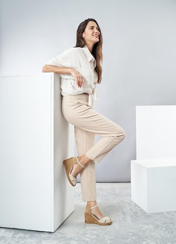 Image of VISCATA Aiguablava Canvas Wedges with Ankle Strap
