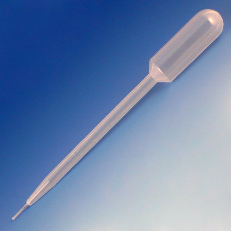 Globe Scientific 134090-S01 Transfer Pipet, Fine Tip, LDPE, 8.7mL Capacity, Sterile, Individually Wrapped, 147mm Length, Pack of 400